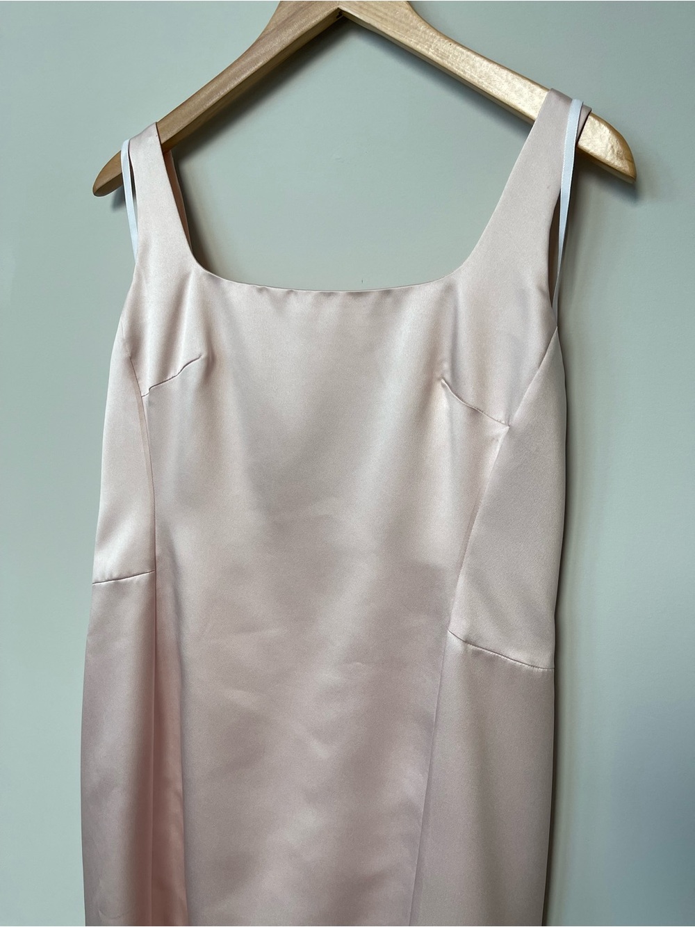 Vera Wang | Vintage Pink Satin Maxi Dress Bridesmaid Wedding Formal Event - Picture 4 of 7